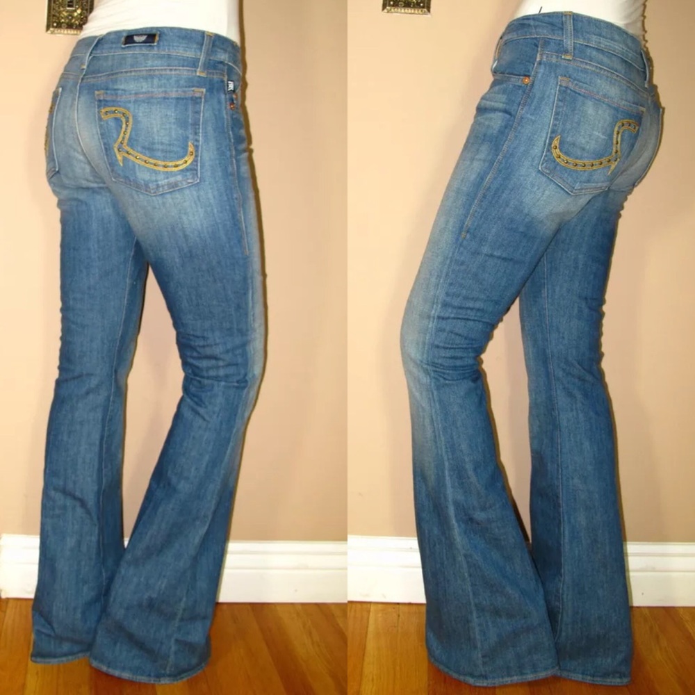 🆕 Rock & Republic Roth Flare Light Bleached Jeans Sz. 23